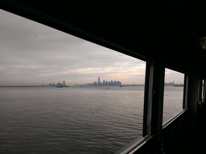 The Manhattan Skyline in the distance